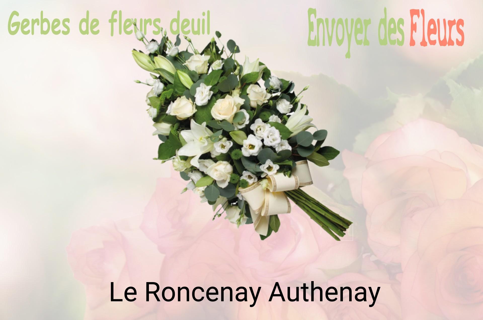 Gerbe de fleurs de deuil livrée à Le Roncenay-Authenay